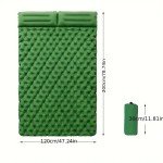Double Inflatable Sleeping Pad with Pillow Pump