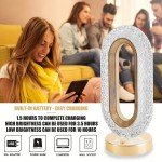 1 Pc Modern Acrylic Touch Controlled Led Table Lamp Usb Powered 3 Color Dimmable Night Light For Bedroom Living Room Decor
