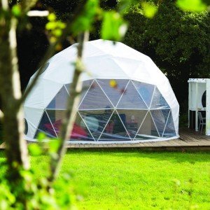 Luxury Four Season Geodesic Dome Tent for Glamping Resort Hotel Dome House Family Recreation with Bathroom