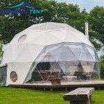 Luxury Four Season Geodesic Dome Tent for Glamping Resort Hotel Dome House Family Recreation with Bathroom