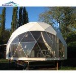 Luxury Four Season Geodesic Dome Tent for Glamping Resort Hotel Dome House Family Recreation with Bathroom