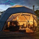 Luxury Four Season Geodesic Dome Tent for Glamping Resort Hotel Dome House Family Recreation with Bathroom
