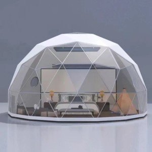 Trade Show Tent 8m diameter igloo geodesic dome steel structure camping tent hotel luxury dome house glamping round dome