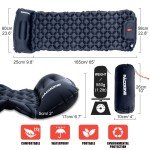 Ultralight Inflatable Camping Mattress with Pillows