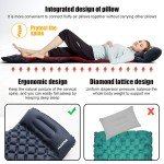 Ultralight Inflatable Camping Mattress with Pillows
