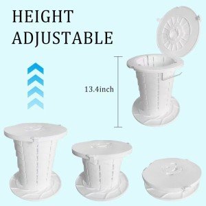 Portable Folding Toilet Stool for Camping Emergencies