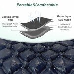 Inflatable Camping Sleeping Pad with Built-in Pump