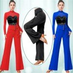 Women's High-Waisted Wide-Leg Dance Trousers
