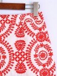 Summer Women's Mini Skirt with Embroidery Design