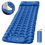 Inflatable Camping Sleeping Pad with Pillows