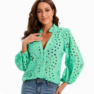 Women's Summer Lace Blouse – Stylish & Breezy