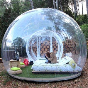 Eco-Friendly Transparent Geodesic Dome Glamping Tent