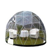 Eco-Friendly Transparent Geodesic Dome Glamping Tent