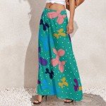 Women's High Waist Wide Leg Balloon Dog Pants