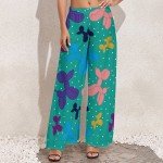 Women's High Waist Wide Leg Balloon Dog Pants