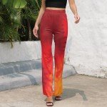 Spiral Tie Dye High Waist Flare Pants