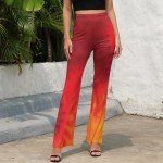 Spiral Tie Dye High Waist Flare Pants