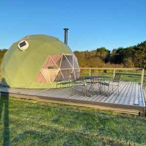 Eco-Friendly Heated Geodesic Dome Camping Tent