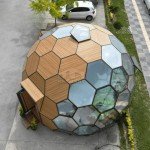 Wooden Honeycomb Glass Dome for Luxury Camping