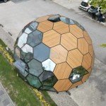 Wooden Honeycomb Glass Dome for Luxury Camping