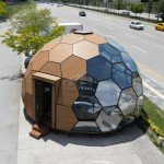 Wooden Honeycomb Glass Dome for Luxury Camping