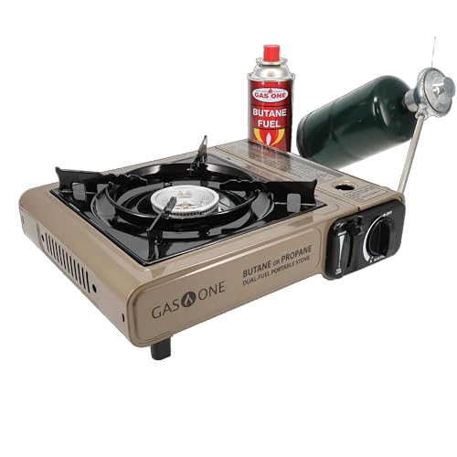 Gas One Dual Fuel Portable Camping Stove with Case
