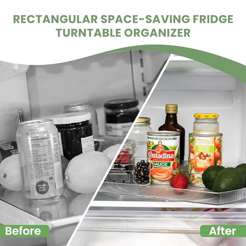 Nostalgiq 360° Rotating Lazy Susan Fridge Organizer Solution