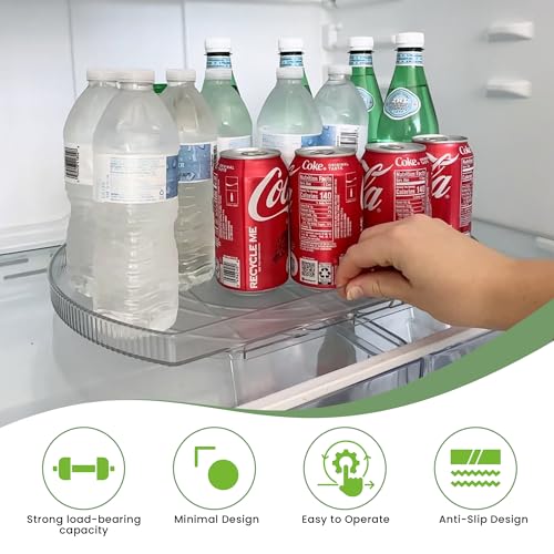 Nostalgiq 360° Rotating Lazy Susan Fridge Organizer Solution