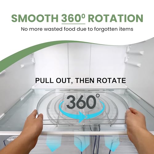 Nostalgiq 360° Rotating Lazy Susan Fridge Organizer Solution