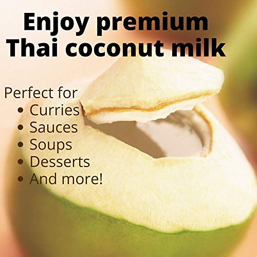 Chaokoh Unsweetened Coconut Milk 6 Pack - Premium Thai Vegan Milk
