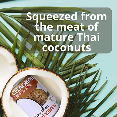 Chaokoh Unsweetened Coconut Milk 6 Pack - Premium Thai Vegan Milk