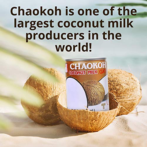Chaokoh Unsweetened Coconut Milk 6 Pack - Premium Thai Vegan Milk