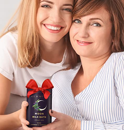 Lavender Chamomile Moon Milk Bath Soak - Spiritual Stress Relief for Women