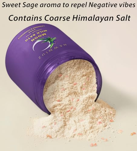 Lavender Chamomile Moon Milk Bath Soak - Spiritual Stress Relief for Women