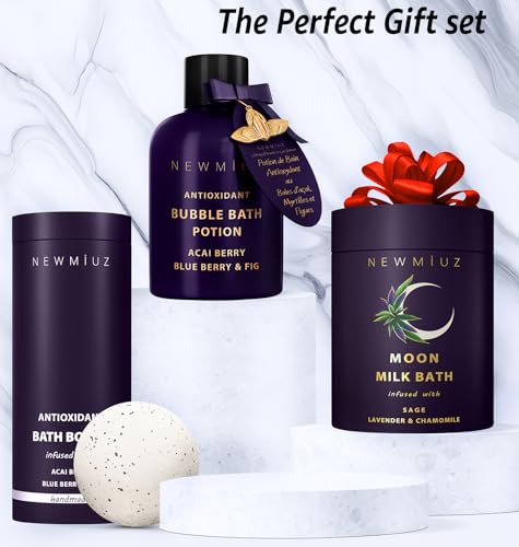 Lavender Chamomile Moon Milk Bath Soak - Spiritual Stress Relief for Women