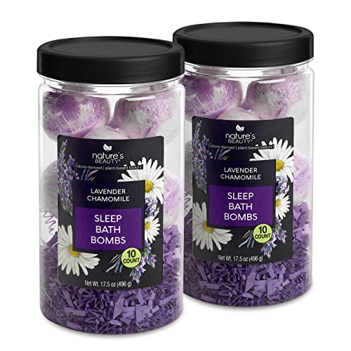 Lavender Chamomile Sleep Bath Bomb Luxury Set 10ct