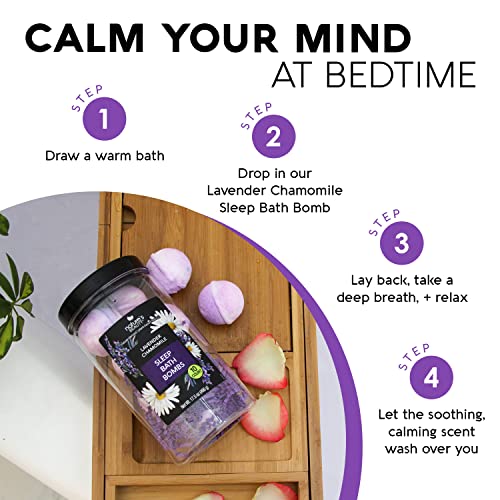 Lavender Chamomile Sleep Bath Bomb Luxury Set 10ct