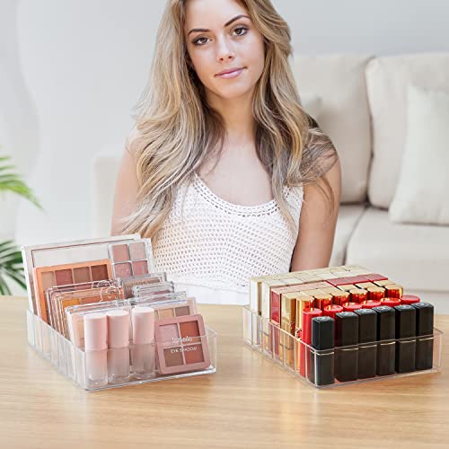 7 Section Makeup Palette Organizer for Vanity Storage
