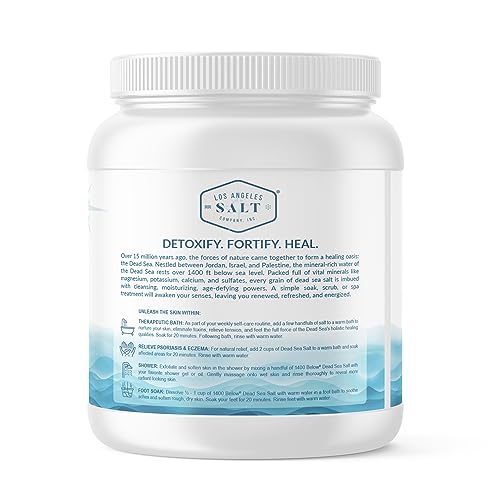 LA SALT CO 1400 Dead Sea Salt Jar