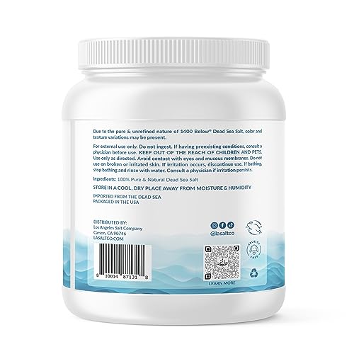 LA SALT CO 1400 Dead Sea Salt Jar