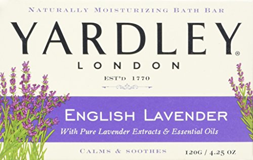 Yardley London English Lavender Essential Oils Soap Bar, 4.25 oz