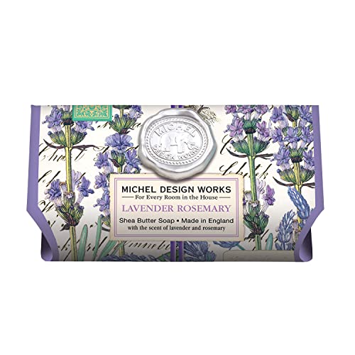 Large Bath Soap Bar: Lavender Rosemary by Michel Design