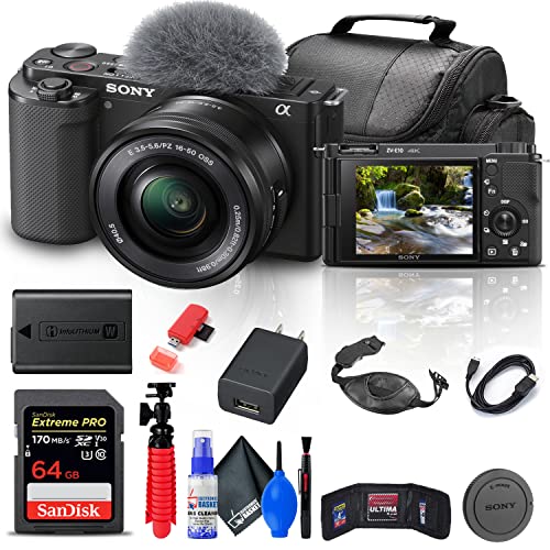 Sony ZV-E10 Mirrorless Camera Bundle with Accessories