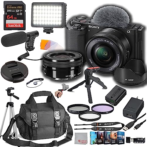 Sony ZV-E10 Mirrorless Camera Bundle with Accessories
