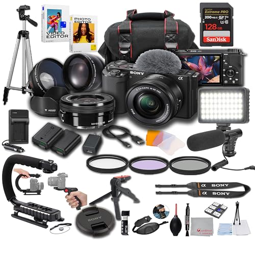 Sony ZV-E10 Pro Video Bundle with 38 Accessories