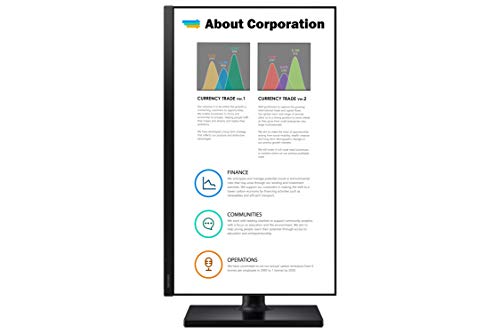 SAMSUNG 24" FHD 1080p Monitor, 75Hz, IPS Panel, HDMI