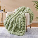 CozyBloom Plush Faux Fur Reversible Throw Blanket