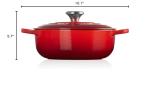 Le Creuset Signature Sauteuse Oven, 3.5 qt., Cerise