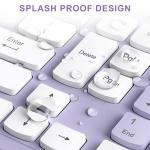 Purple Wireless Keyboard and Mouse Combo for PC/Home