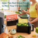 COSORI 9-Qt Dual Basket Air Fryer: Large, 8-in-1